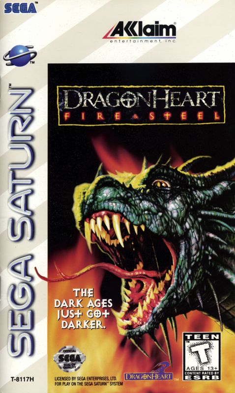 Dragonheart Fire & Steel box art for Sega Saturn